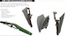 P51B/C Mustang undercarriage legs (Bronze) and wheeldoors (Eduard) E648994