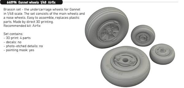 Fairey Gannet wheels (Airfix)  E648996