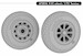 P51 Mustang wheels (Tamiya) 672016