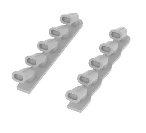 Ilyushin IL2 Exhaust stacks (Tamiya) e672-027