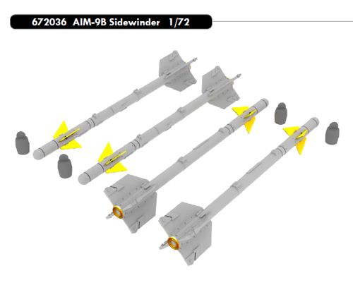 AIM-9B Sidewinder (4x)  E672036