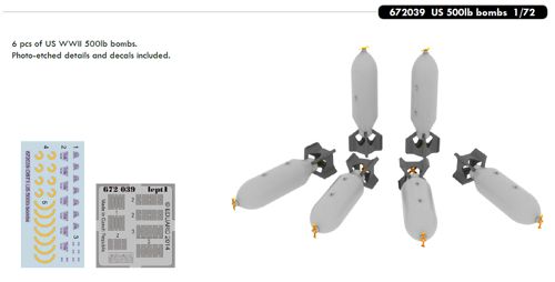 US 500lb bombs (6x)  e672-039