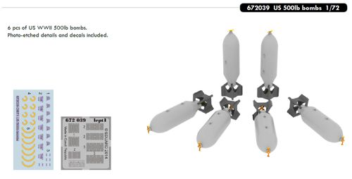 US 500lb bombs (6x) e672-039