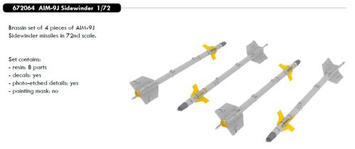 AIM9J Sidewinder (4x)  E672064