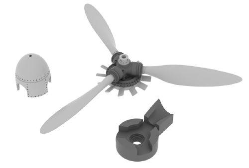 Focke Wulf FW190A Propeller (Eduard)  E672086