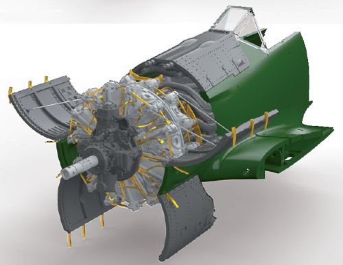 Focke Wulf FW190A-5 engine (Eduard)  E672117