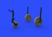 Mikoyan MiG21MF Wheels (Eduard) (2 sets!) E672182