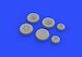 Mikoyan MiG21MF Wheels (Eduard) (2 sets!)  E672182