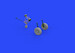 F4U Corsair Wheels (Tamiya) E672204