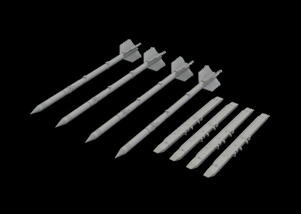R-3R missiles for Mikoyan MiG21 Fisbed (4x) E672237