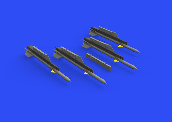 R-3R missiles with Pylons for Mikoyan MiG21 Fisbed (4x) E672240