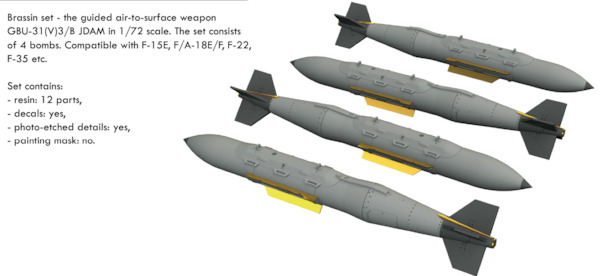 GBU31(V)3/B JDAM Bombs (4x)  E672255