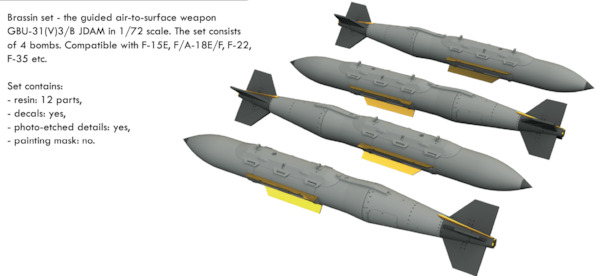 GBU31(V)3/B JDAM Bombs (4x) E672255