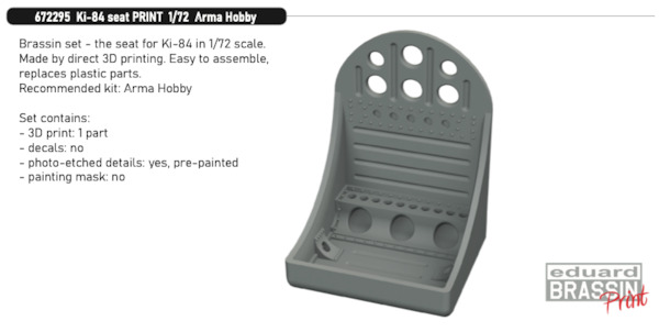 Nakajima Ki84 Hayate "Frank" seat (Arma) E672295