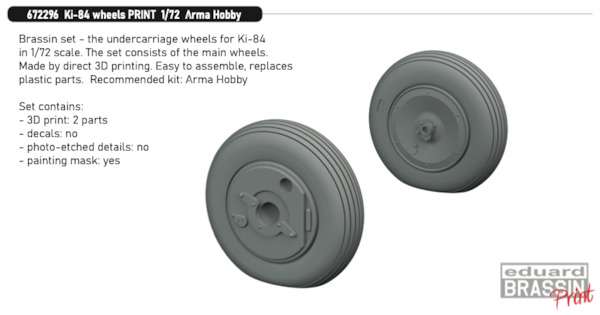 Nakajima Ki84 Hayate "Frank" Wheels (Arma) E672296