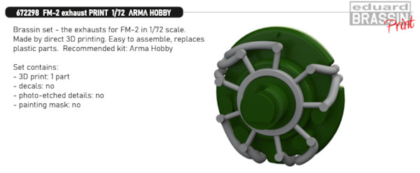 Grumman FM2 Wildcat exhaust (Arma) E672298