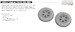 Grumman FM2 Wildcat wheels , late (Arma) E672299