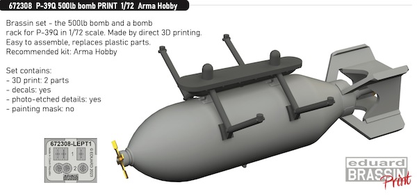 Bell P39Q Airacobra 500lb Bomb (Arma)  E672308