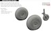 Messerschmitt BF110E Wheels (Eduard) E672310