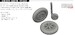 Messerschmitt BF109F wheels (Eduard) E672316