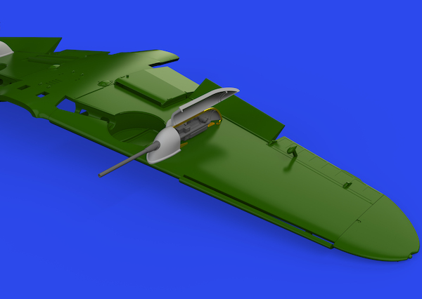 Messerschmitt BF109F/G/K Underwing Gun Pods - open - (Eduard) E672326