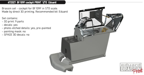 Messerschmitt BF109F Cockpit (Eduard)  E672327