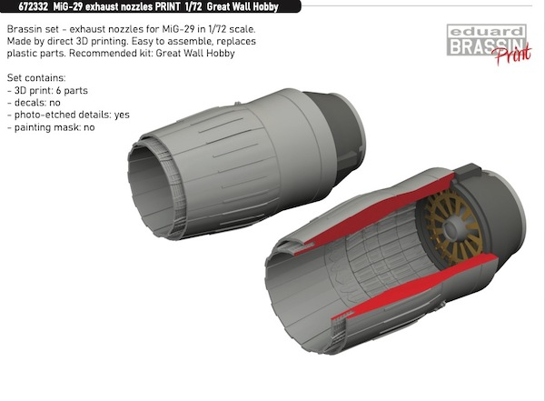 Mikoyan MiG29A Fulcrum Exhaust nozzles (Great Wall) E672332