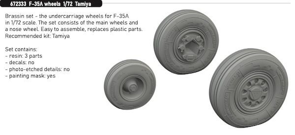 F35A Lightning II Wheels (Tamiya) E672333