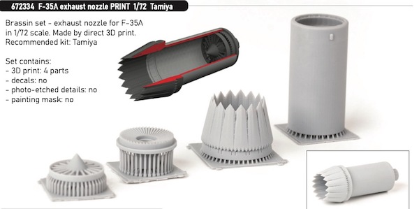 F35A Lightning II Nozzle (Tamiya) E672334