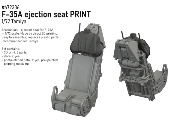 F35A Lightning II Ejection Seat (Tamiya) E672336