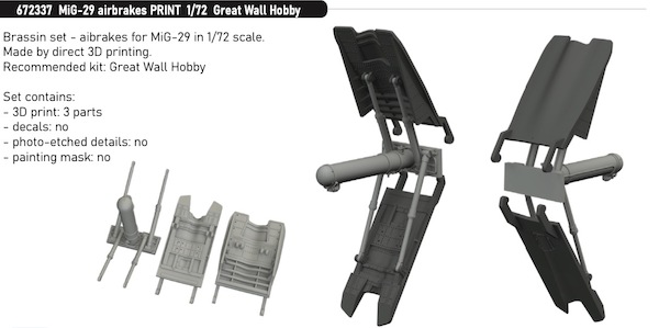 Mikoyan MiG29 Fulcrum Airbrakes (Great Wall Hobby)  E672337