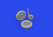 Messerschmitt BF109G-2/4 wheels for Bulged wings (Eduard) E672341