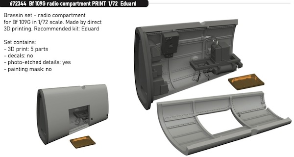 Messerschmitt BF109G Radio Compartiment (Eduard) E672344