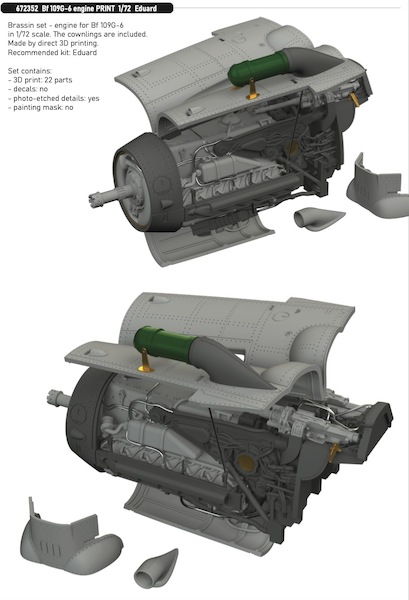 Messerschmitt BF109G-6 Engine (Eduard)  E672352