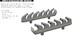 North American P51D Mustang exhaust Stacks (Eduard) E672358
