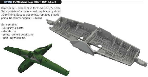 P51D Mustang Wheelbay (Eduard)  E672360