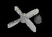 North American P51D Mustang Hamilton Standard Propeller cuffed (Eduard)  E672361