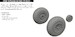North American P51D Mustang Wheels - Oval Tread (Eduard) E672367