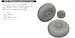 North American P51D Mustang Wheels -Diamond Tread 2 (Eduard) E672370
