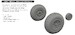 North American P51D Mustang Wheels -Block Tread 2  (Eduard) E672371