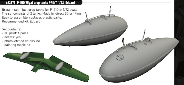 North American P51D 75 Gallon Fuel tanks  E672373