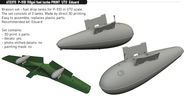 North American P51D 110 Gallon Fuel tanks E672375