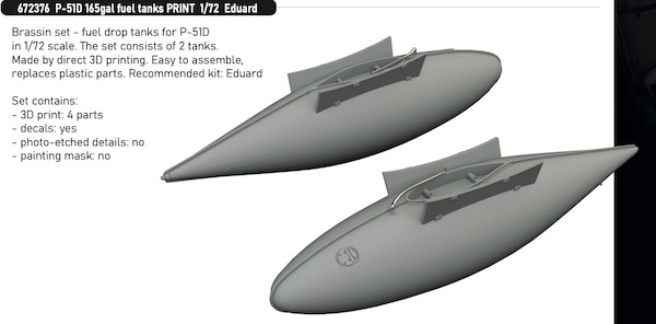 North American P51D 165 Gallon Fuel tanks E672376