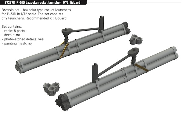 North American P51D Bazooka Rocket Launchers E672378