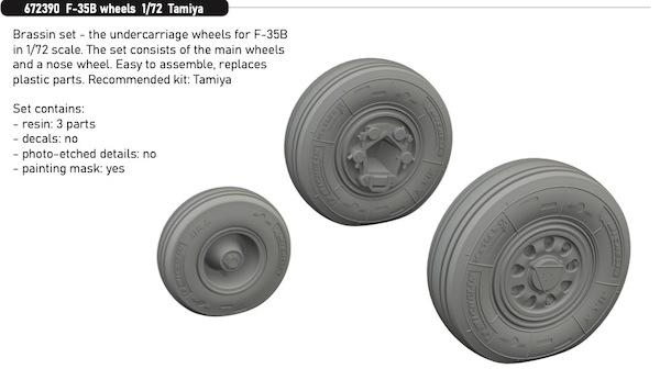 F35B Lightning II Wheels (Tamiya) E672390