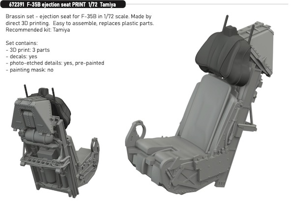 F35B Lightning II Ejection seat (Tamiya) E672391