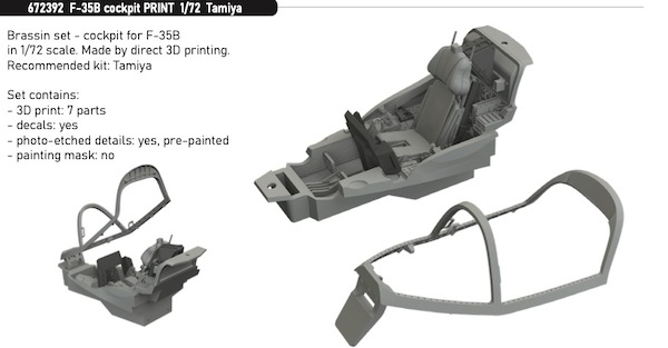F35B Lightning II Cockpit (Tamiya)  E672392
