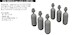 WWII USAAF Oxygen Cylinders A6 (6x) E672396