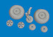 DH Mosuito Wheels (Tamiya)  E672403