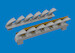 Messerschmitt BF109G-6 Exhaust stacks (Tamiya)  E672406